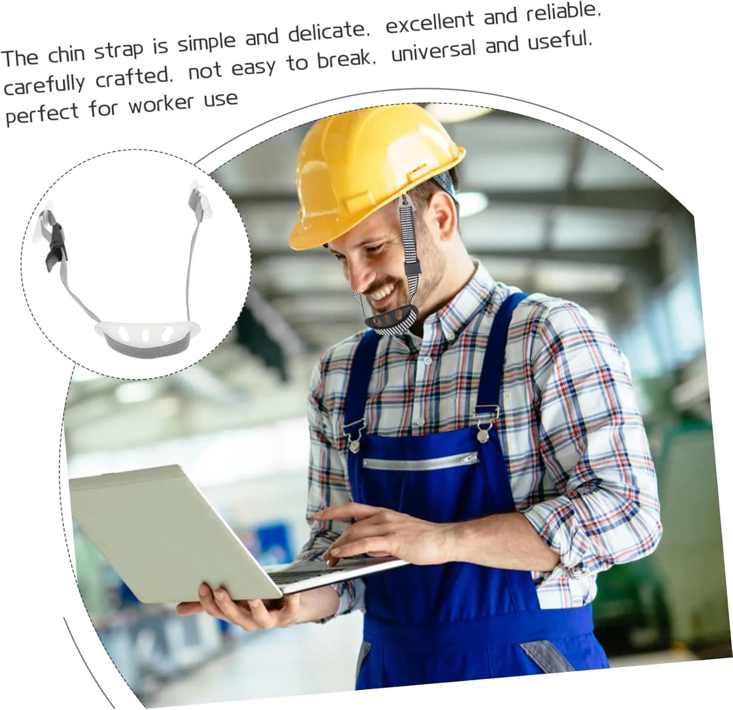 4pcs Adjustable Hard Hat Chin Strap for Safety Chin Strap for Helmet Sturdy and Flexible Design Fit for Construction Workers and Easy to Use