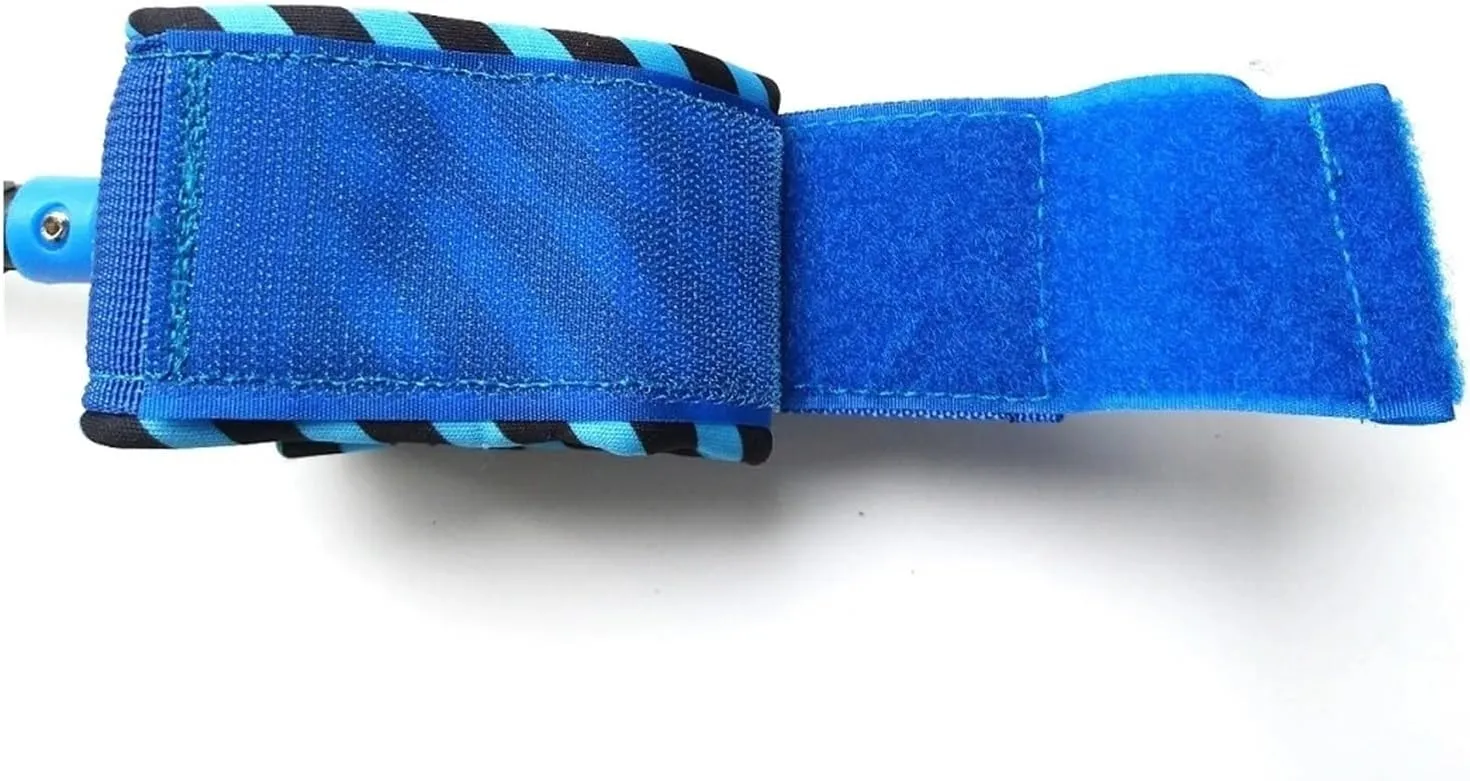 6/7/9FT Surf Leash SUP-Leash Surf Leg Rope Surfboard Leash Stainless Swivels Inflatable Paddle Board Longboard Rope (Color : 7mm7ft Blue, Size : 1)
