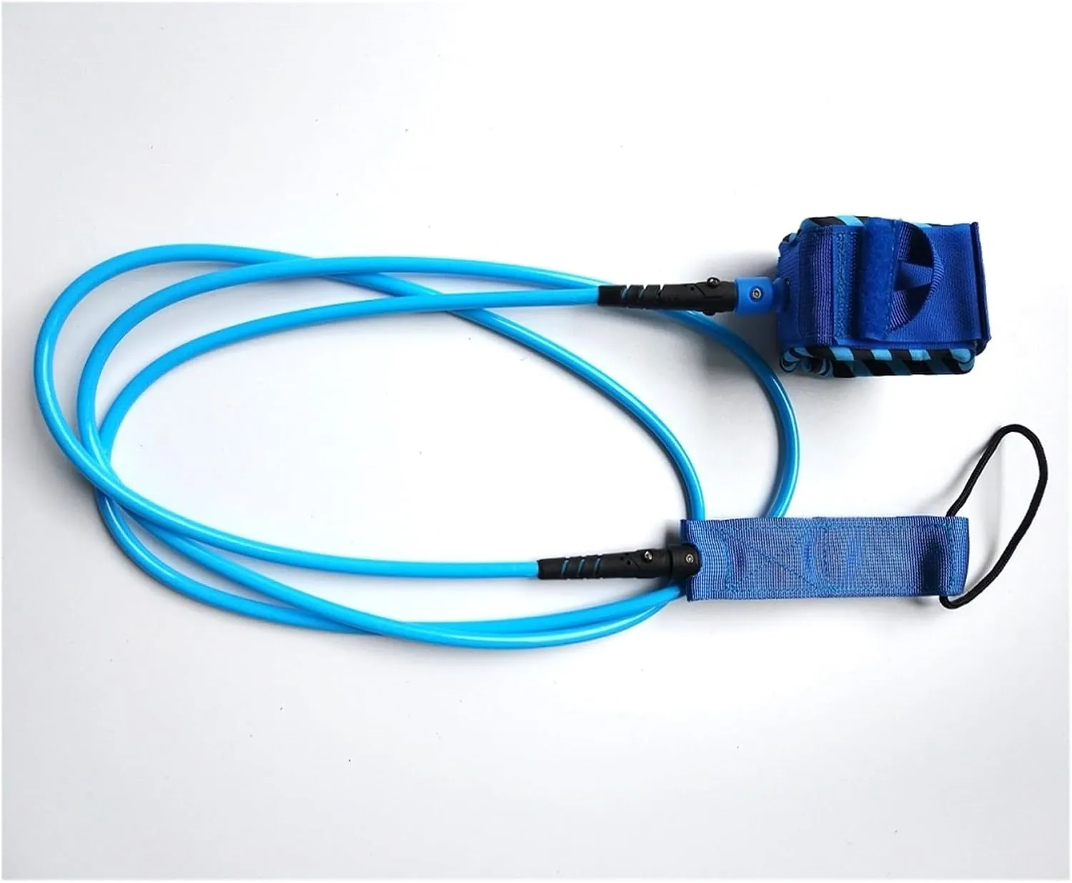 6/7/9FT Surf Leash SUP-Leash Surf Leg Rope Surfboard Leash Stainless Swivels Inflatable Paddle Board Longboard Rope (Color : 7mm7ft Blue, Size : 1)