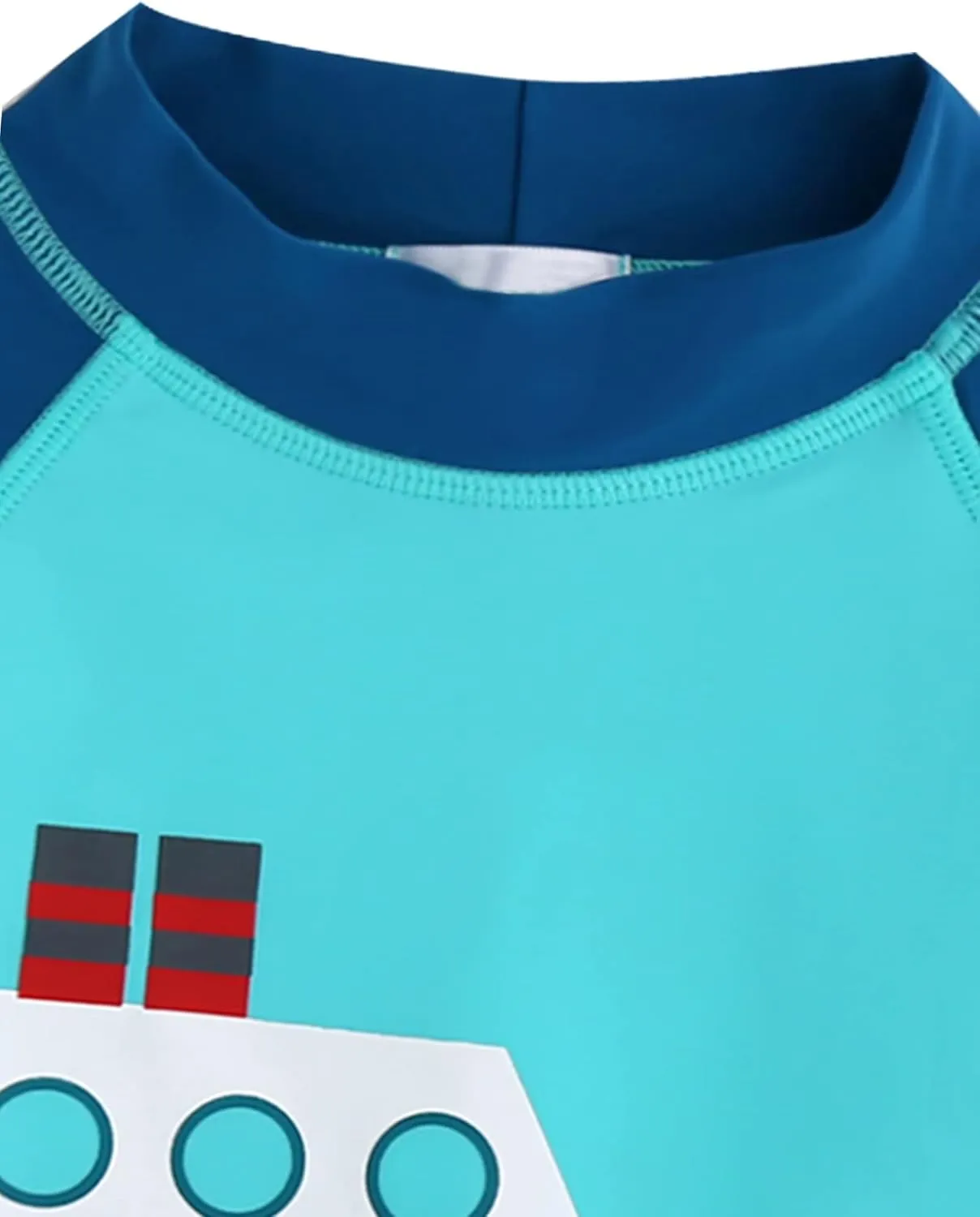 AIWUHE Toddler Boys Swimsuit 2 Piece Rash Guard Swimsuits with Swim Trunk Long Sleeve Bathing Suit Sunsuit Swimwear Sets 1-7Y