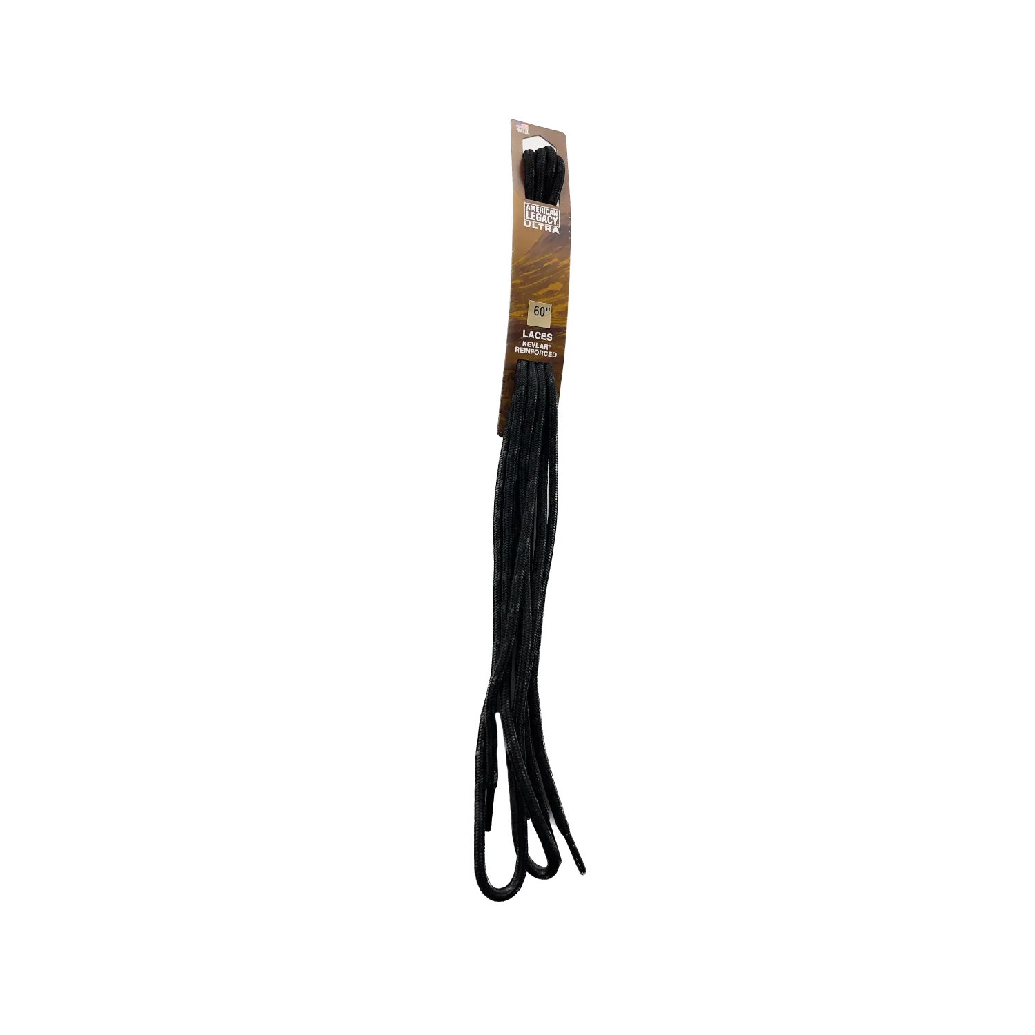 American Legacy ® Ultra Tactical Round Laces | Black/Black