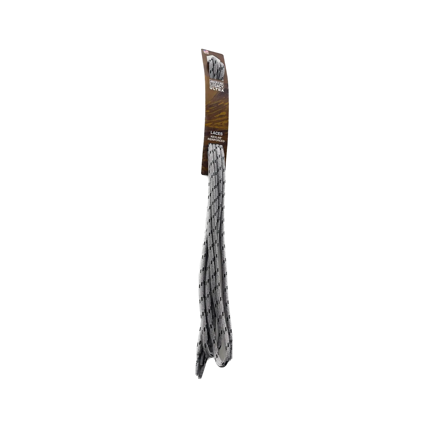 American Legacy ® Ultra Tactical Round Laces | Ultra Grey/Black