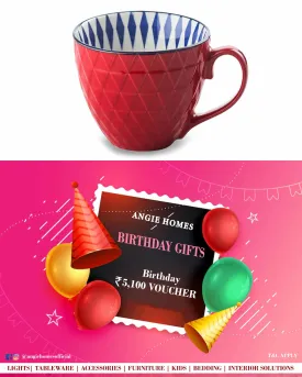 Baby Tableware | Happy Birthday Gift Voucher for Kids Coffee Mug