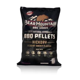 BEAR MOUNTAIN PREMIUM BBQ WOODS 20 Lbs. Premium All-Natural Hardwood Hickory BBQ Smoker Pellets