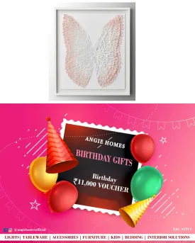 Beautiful Online Happy Birthday Gift Voucher for Butterfly Art Work