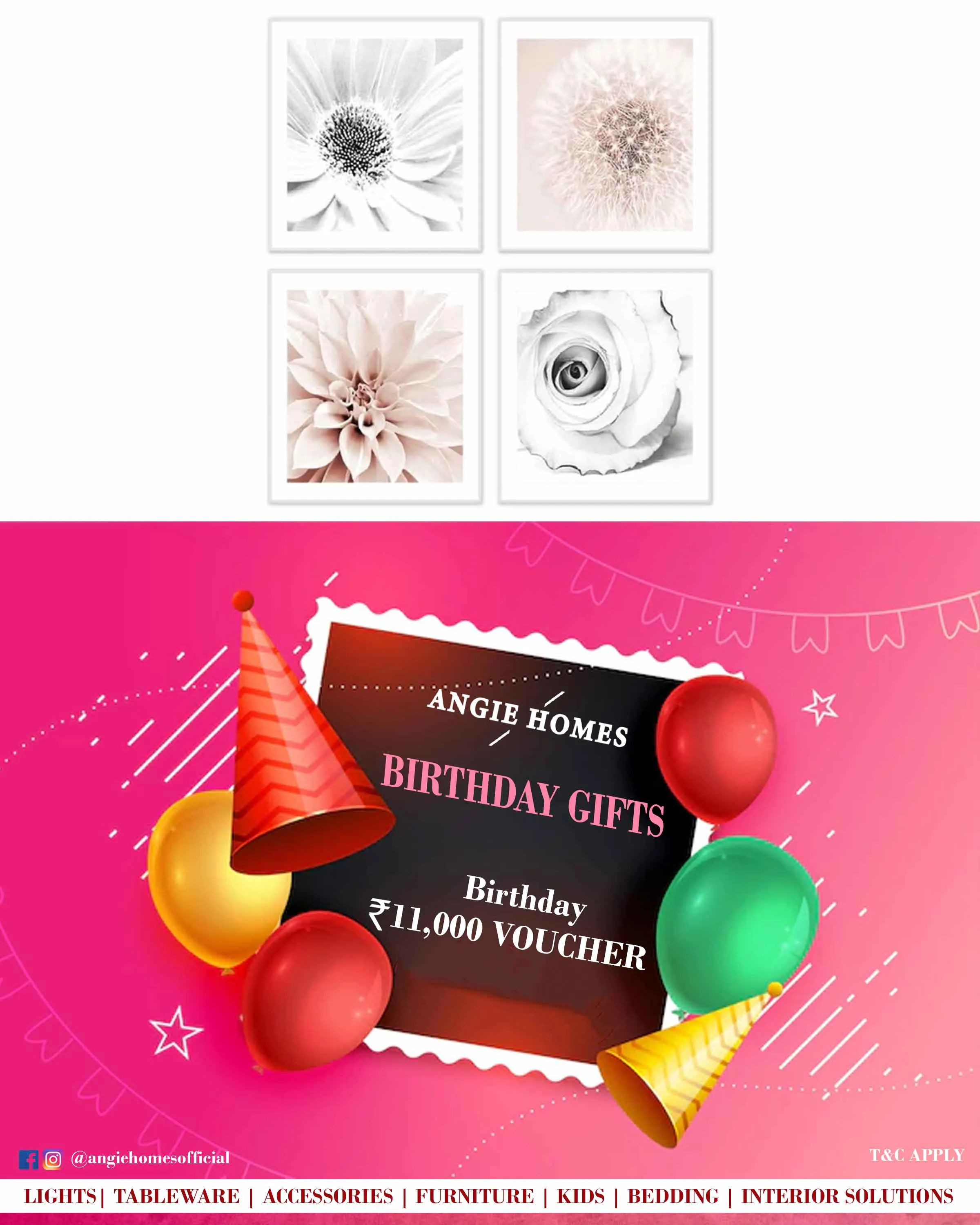Birthday Gifts Card Voucher for Multi Design Art Work