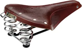 Brooks England B67, Leather Bike Saddle with Suspension Springs