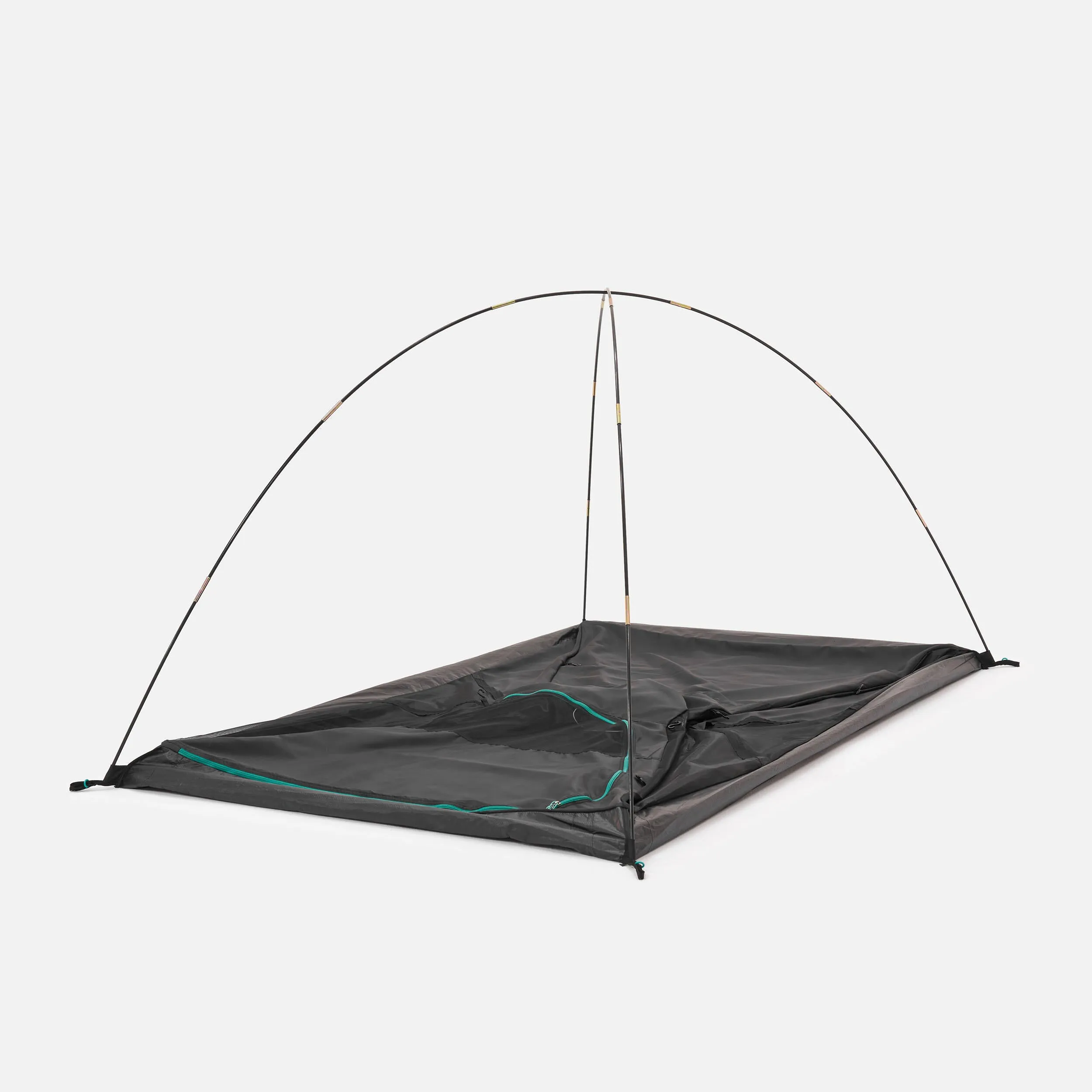 Camping tent 2-person Quechua Fresh & Black MH100, white/gray/blue