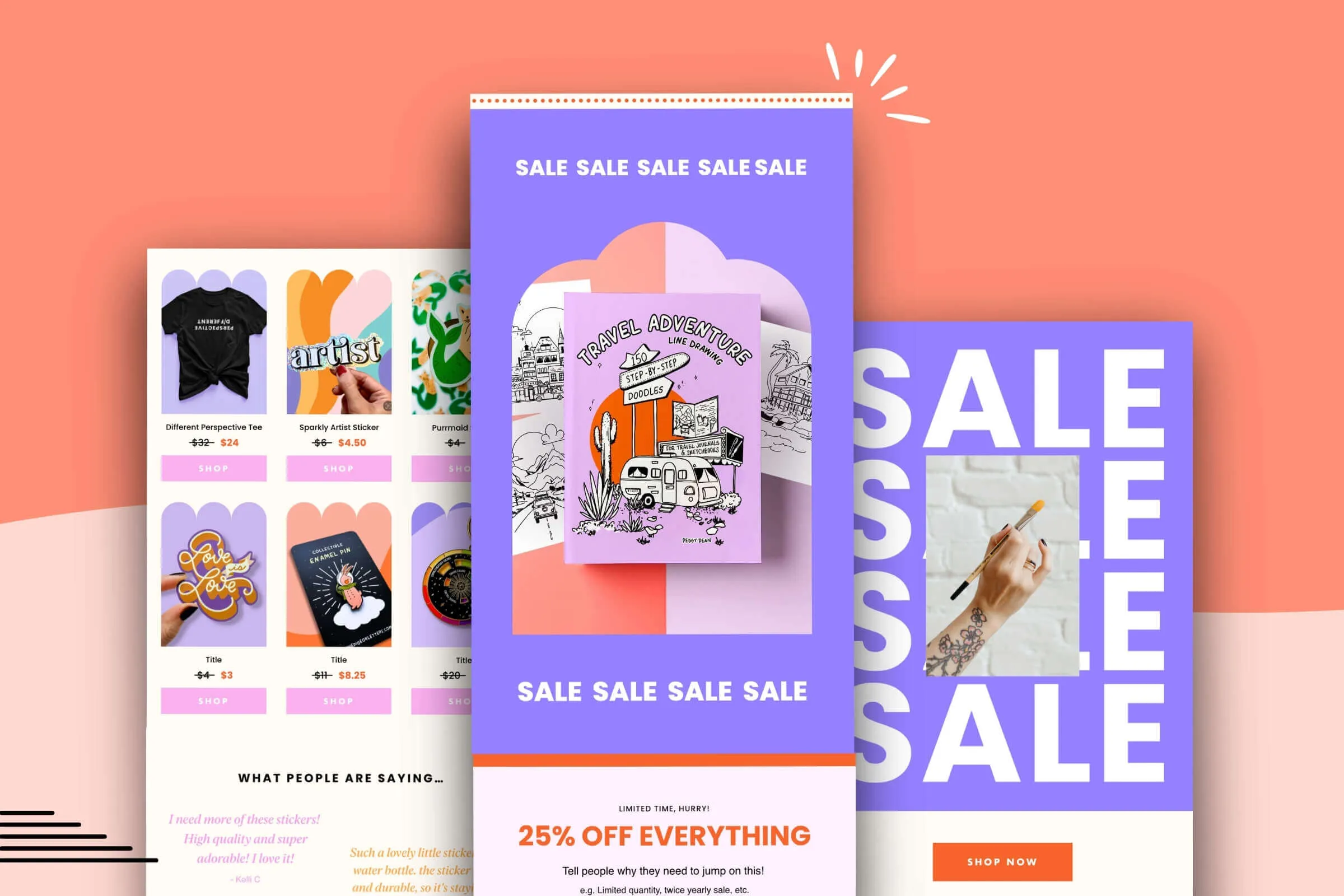 Colorful Flodesk Email Template Sale Announcement - Candyjay