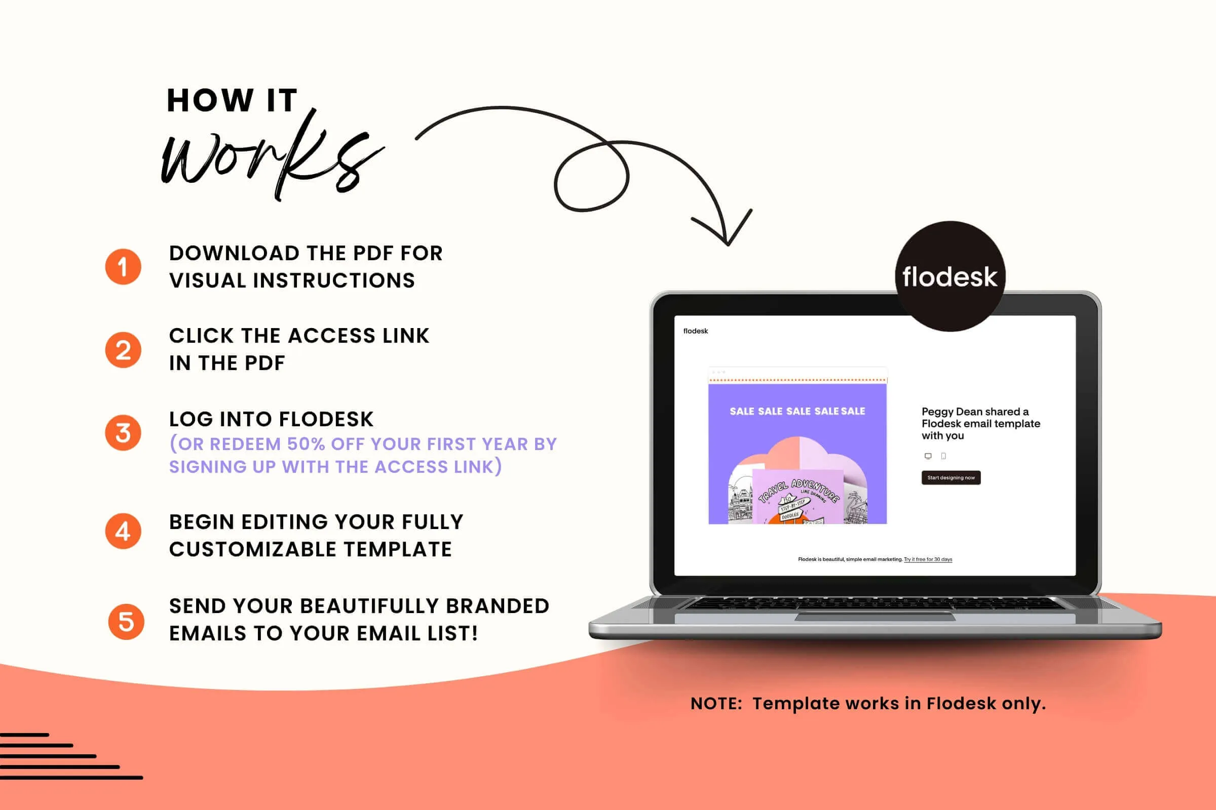 Colorful Flodesk Email Template Sale Announcement - Candyjay