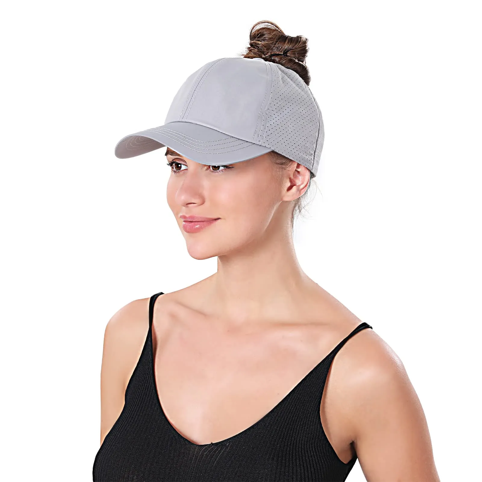Criss Cross Ponytail Hats for Women Baseball Cap