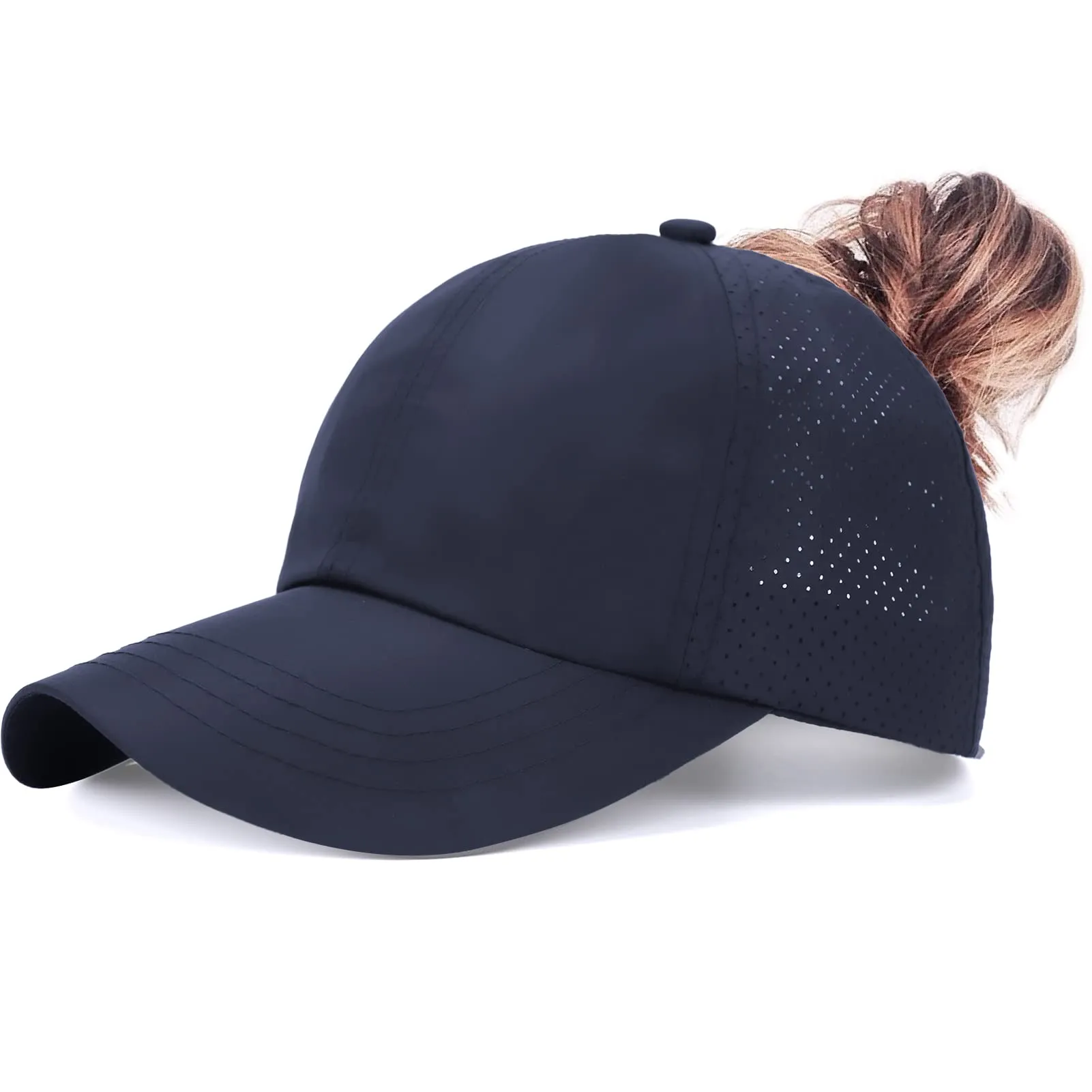 Criss Cross Ponytail Hats for Women Baseball Cap