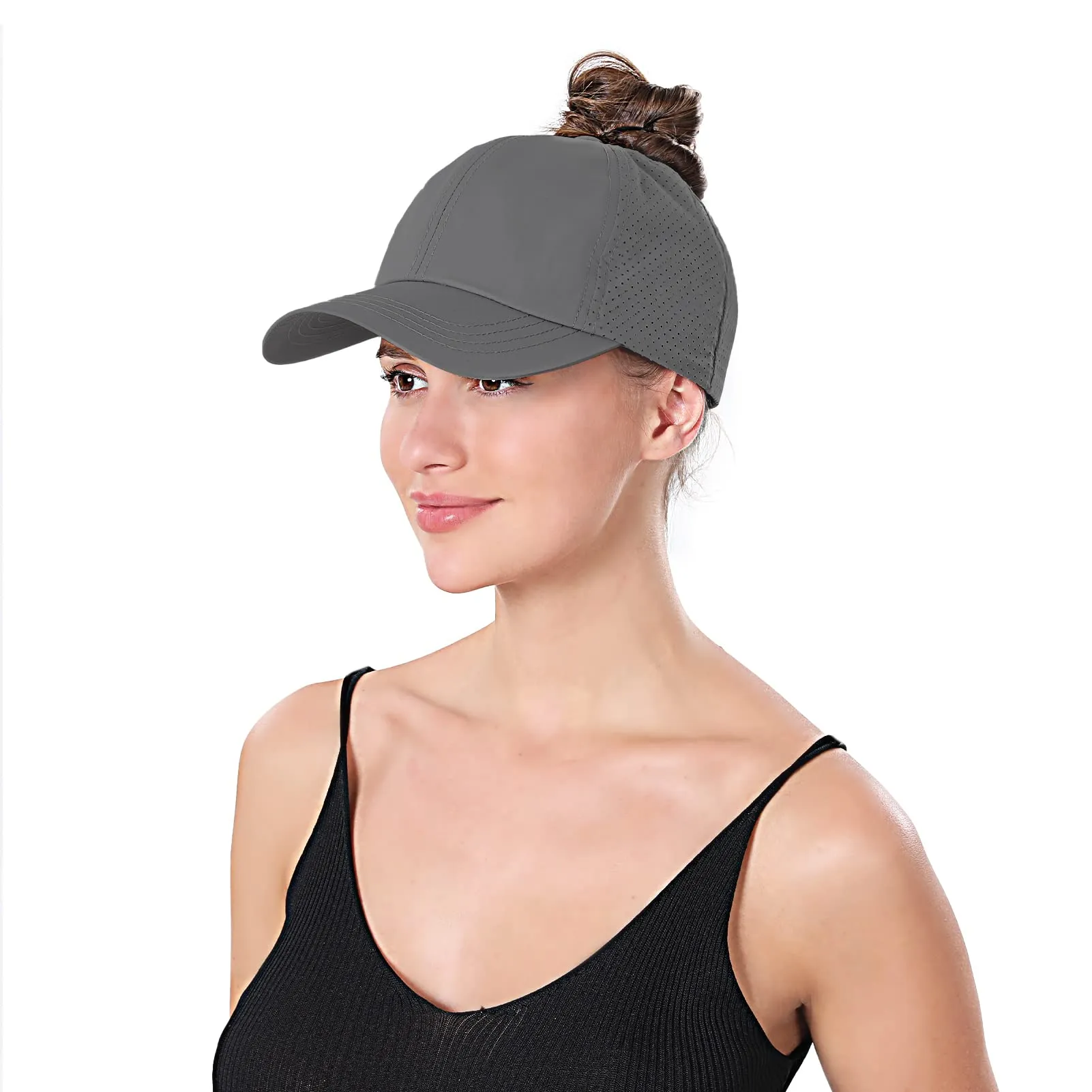 Criss Cross Ponytail Hats for Women Baseball Cap