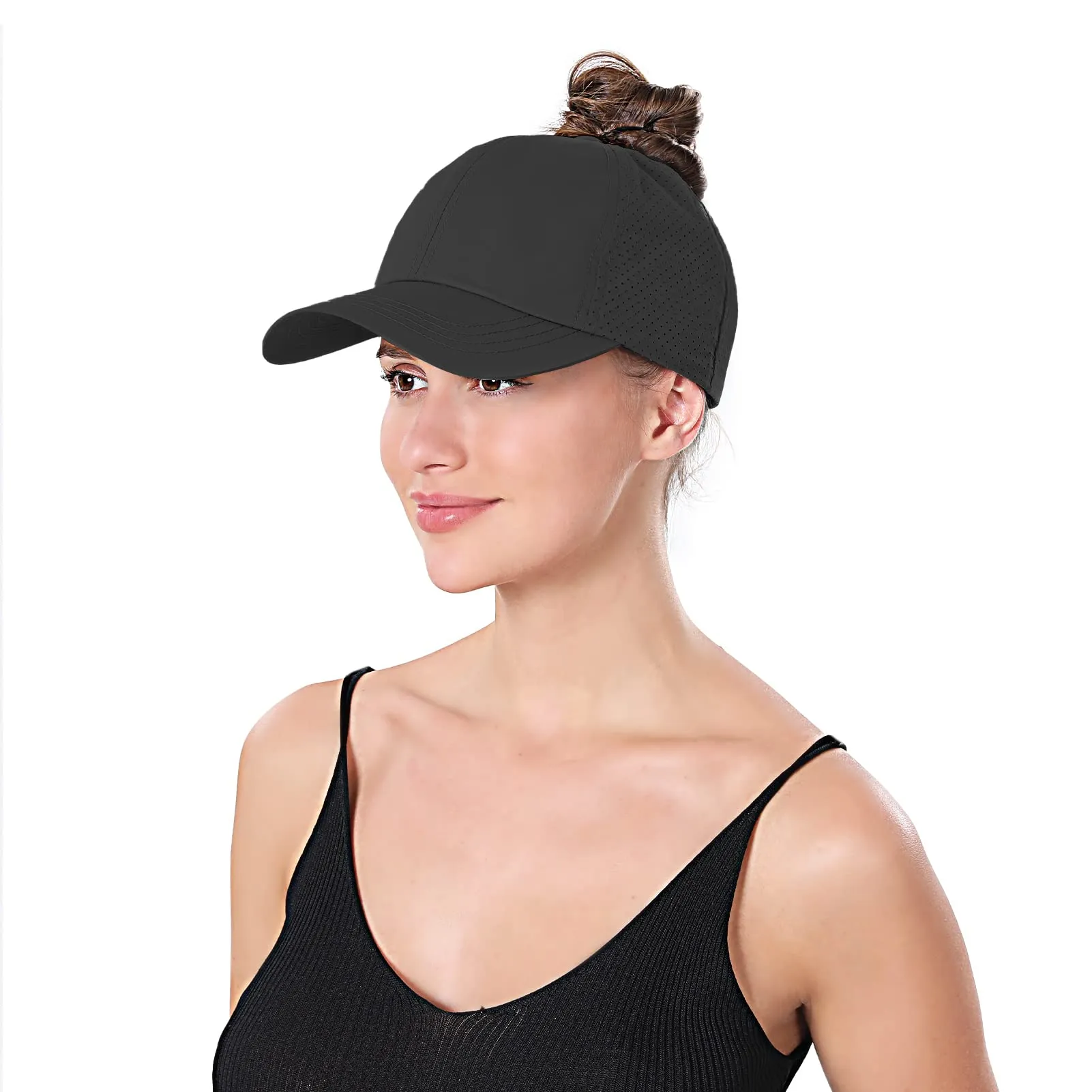 Criss Cross Ponytail Hats for Women Baseball Cap