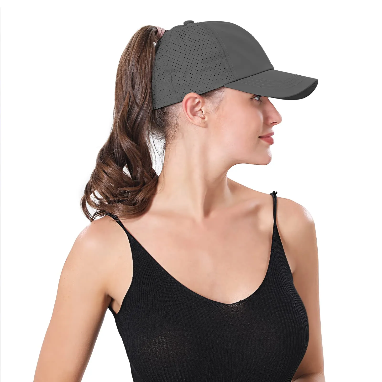 Criss Cross Ponytail Hats for Women Baseball Cap