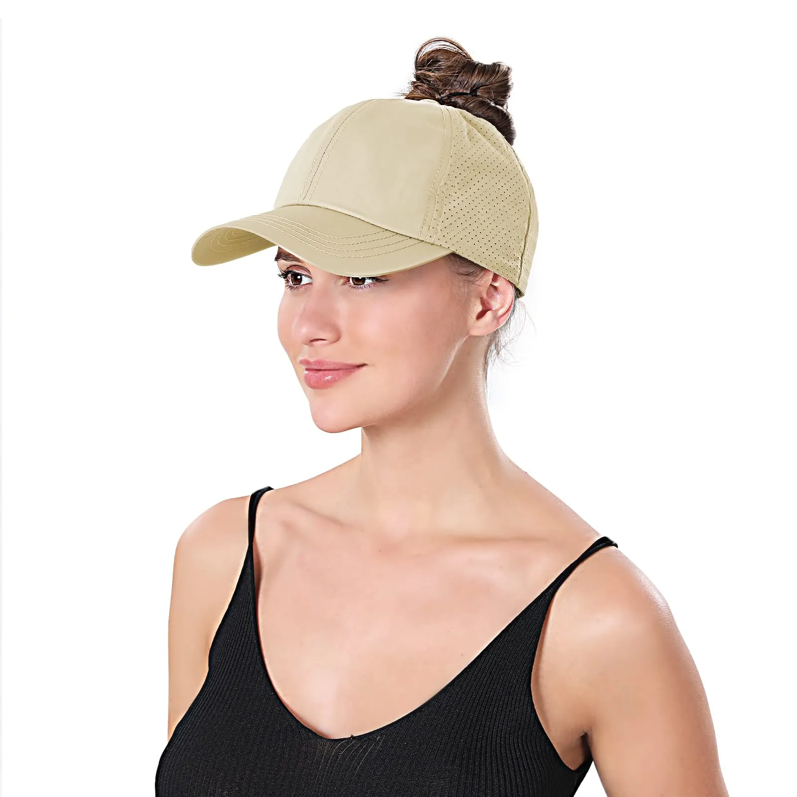 Criss Cross Ponytail Hats for Women Baseball Cap