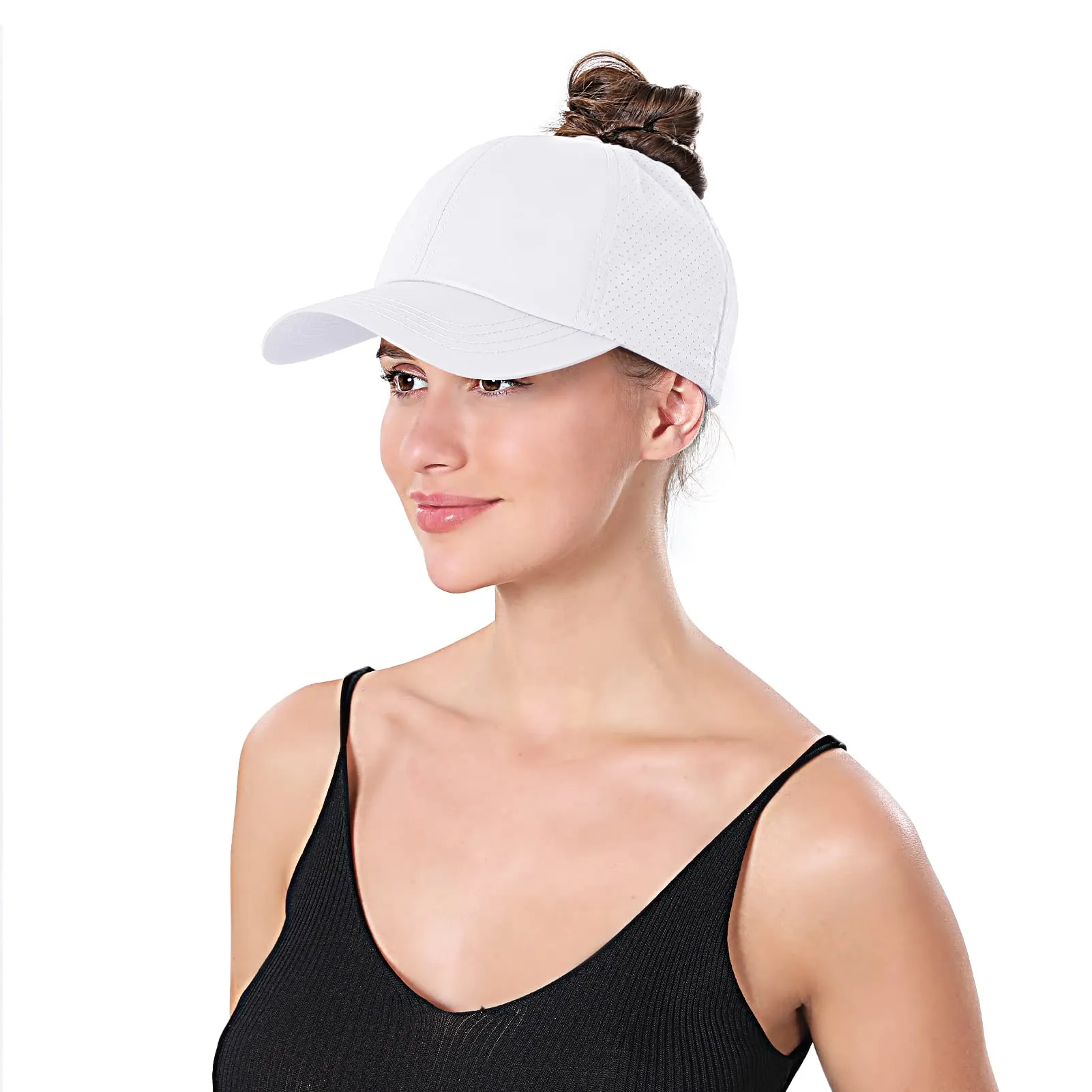 Criss Cross Ponytail Hats for Women Baseball Cap