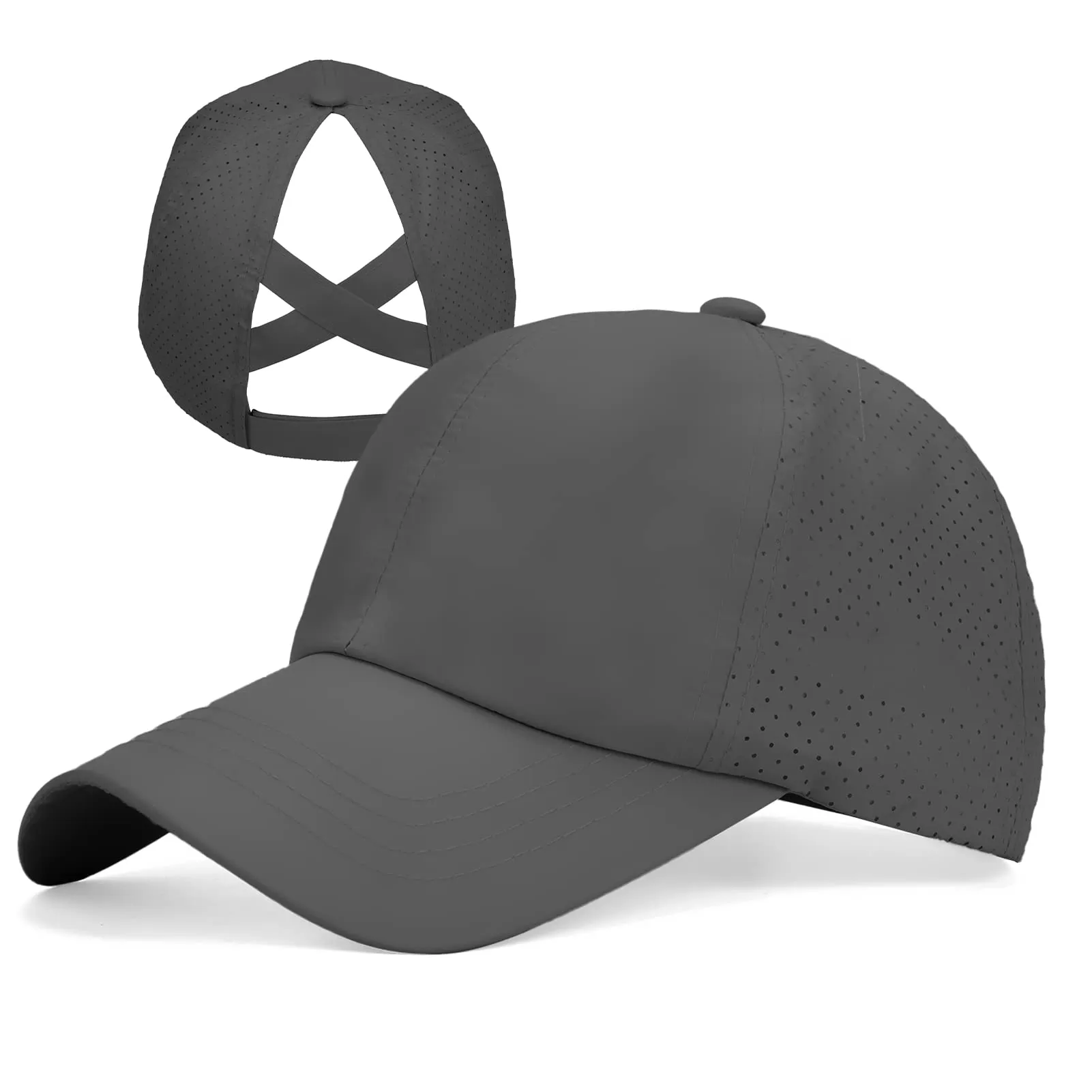Criss Cross Ponytail Hats for Women Baseball Cap