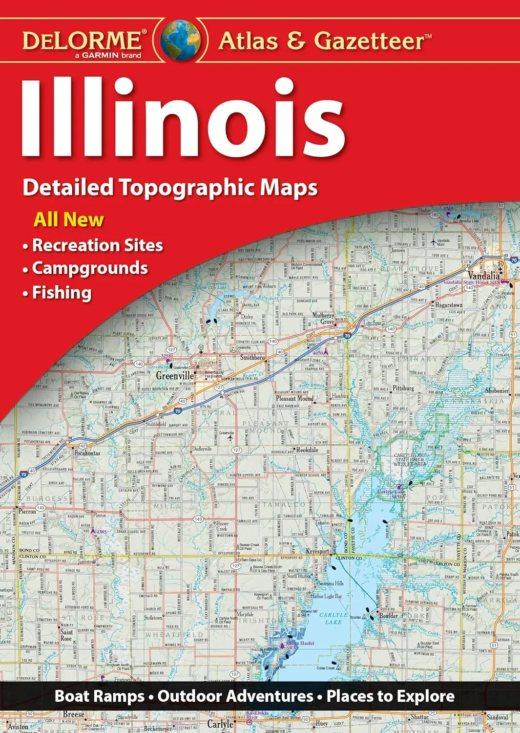 Delorme Atlas & Gazetteer: Illinois Paperback  October 10, 2022
