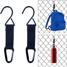 Fence Hooks for Bat Bags and Water Bottle,Hanging Buckles Metal Hooks for Baseball,Tennis,Softball,Football Bag Outdoor Sports Equipment (5)