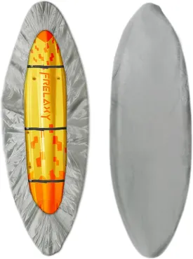 Frelaxy 420D Kayak Cover, Heavy Duty Waterproof UV Resistant Kayak Covers for Outdoor Storage, Ultra Strong Canoe Storage Dust Cover, Great for Indoor & Outdoor 9.8-15ft
