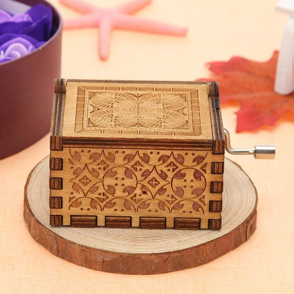 Frozen: Let it Go Wooden Handcrafted Music Box (Brown)