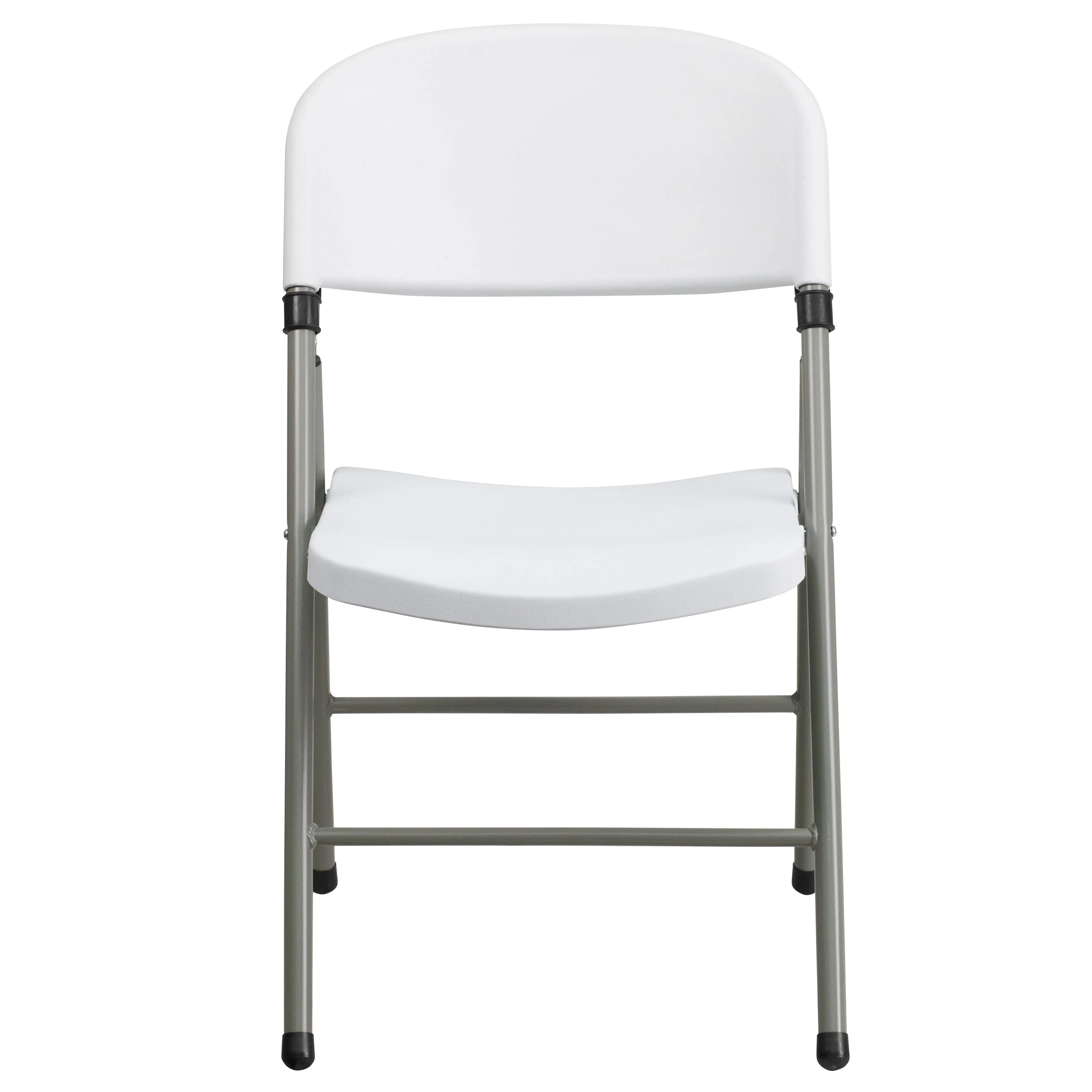 HERCULES Series 330 lb. Capacity Plastic Folding Chair with Gray Frame