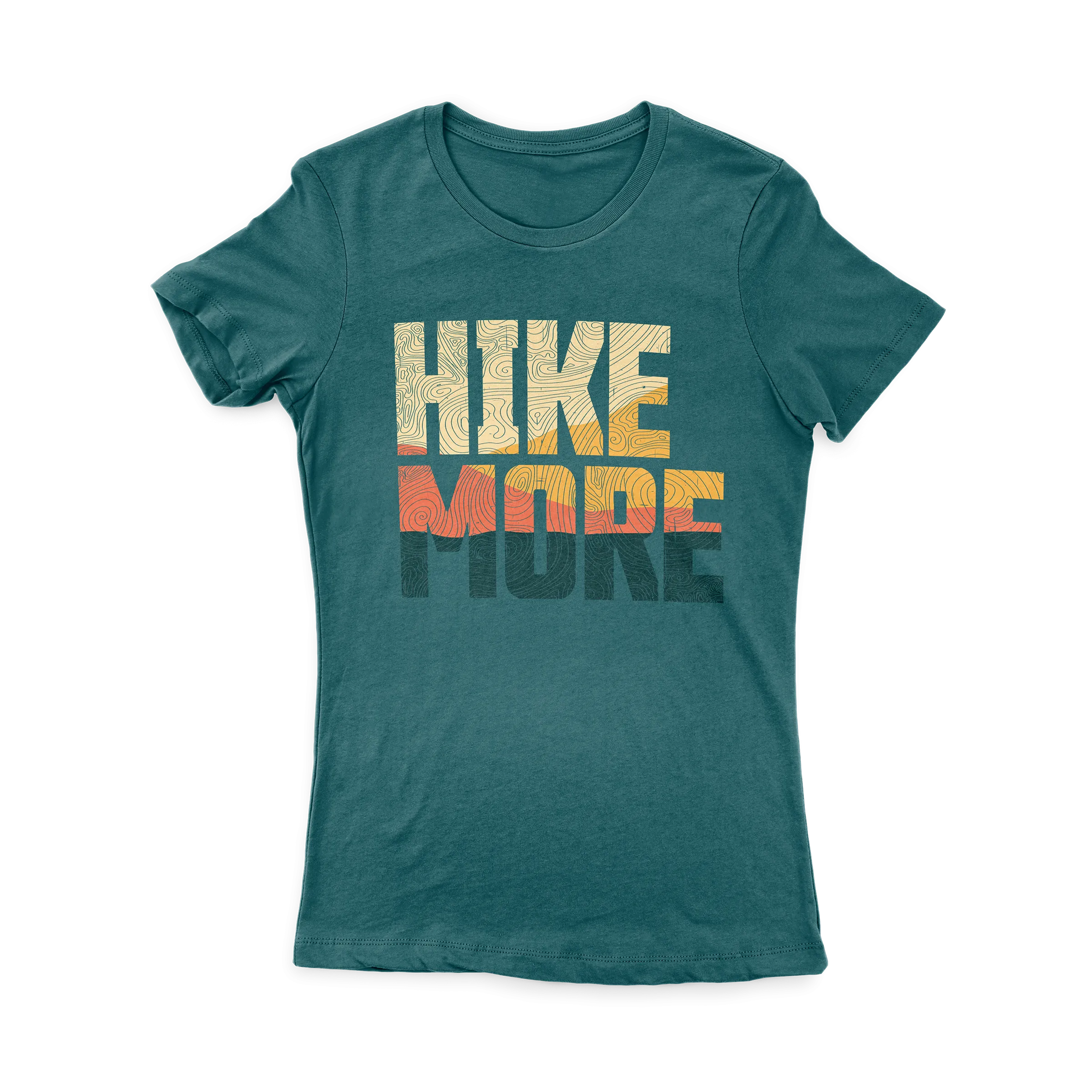 Hike More Topographic Ladies Tee