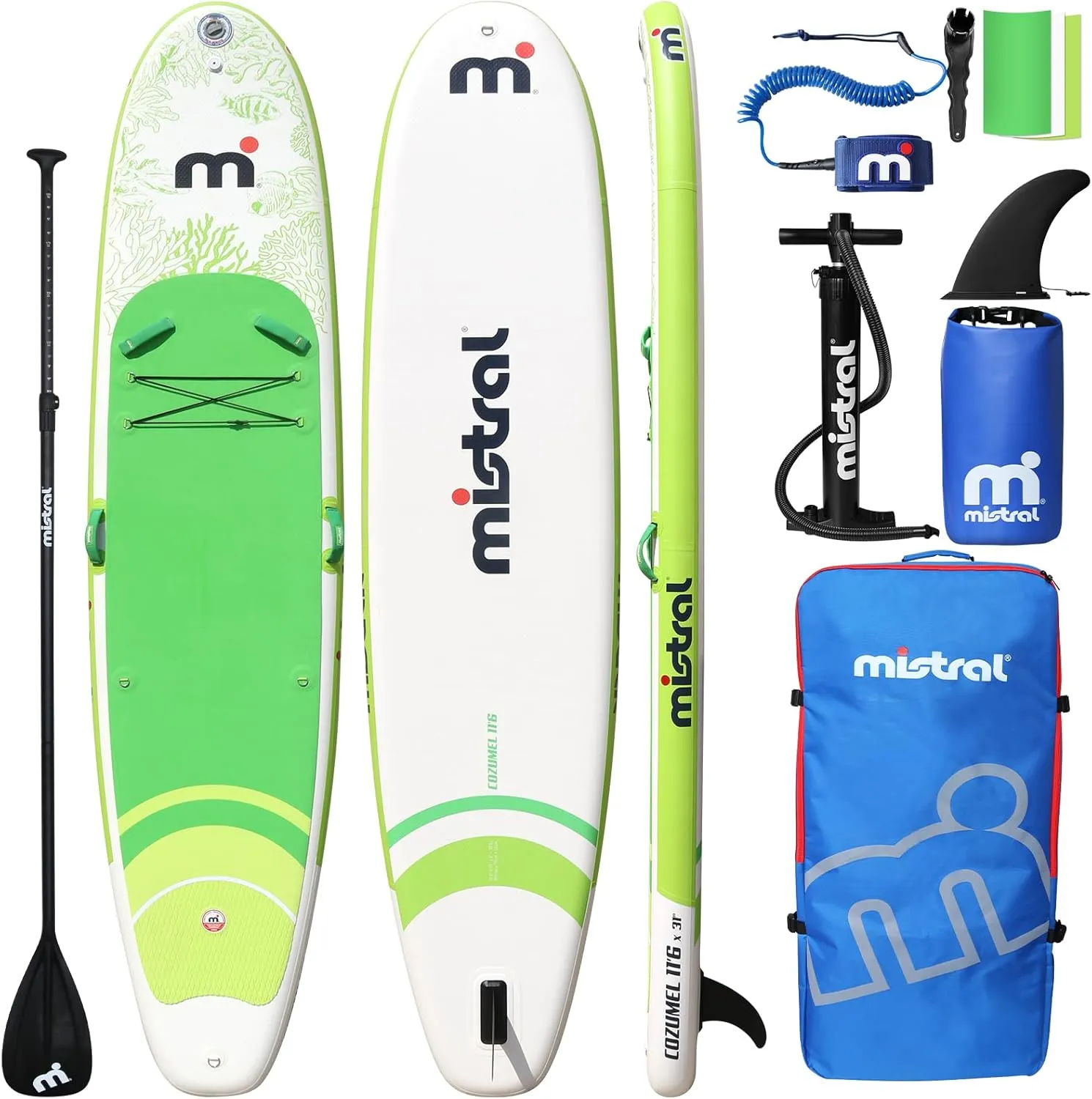 Inflatable Paddle Board, SUP Board for 2 1 People/Family, Stand Up Paddle Board with Premium SUP Accessories, Ultra-Light and Non-Slip Comfort Deck, Paddle Boards for Adults, Gift Ideas