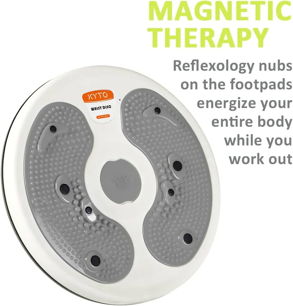 KYTO Waist Twister Disc, Waist Twist Board for Exercise Twisting Waist Disc with Counter Waist Twister for Women Belly Fat Body Shaping Fitness Twister Machine with Massage Foot Sole