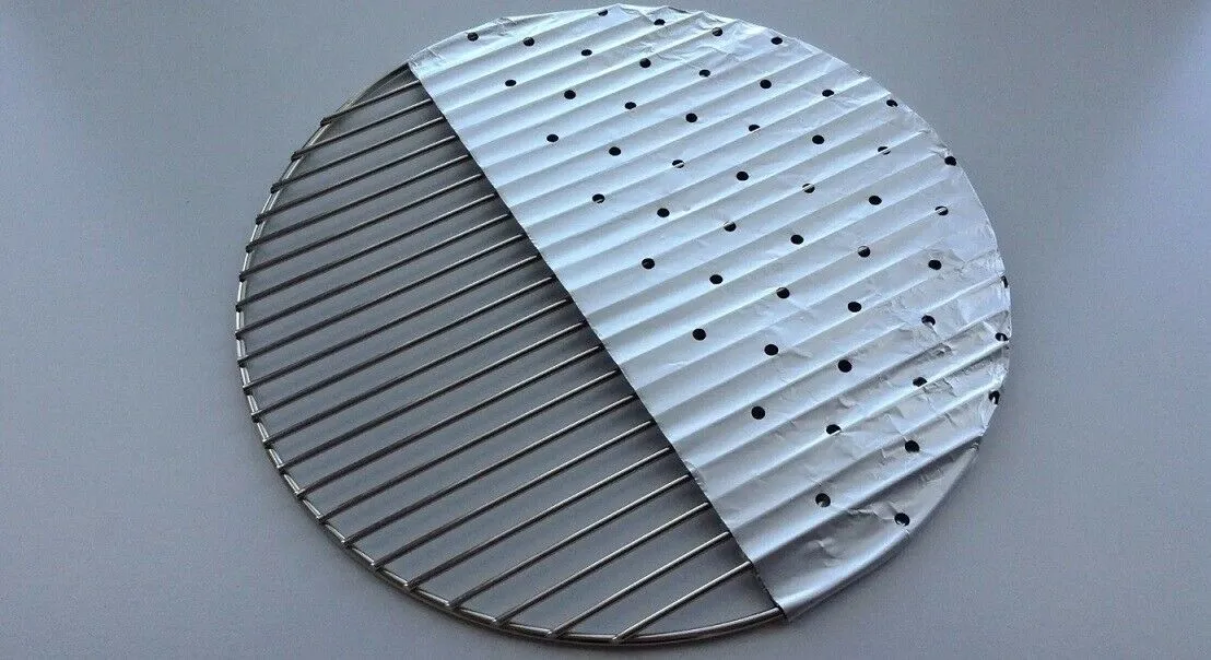 Lot of 48 DMC Grilling Foils, 25 SQFT, Heavy Duty Vented Holes Non Stick Aluminum