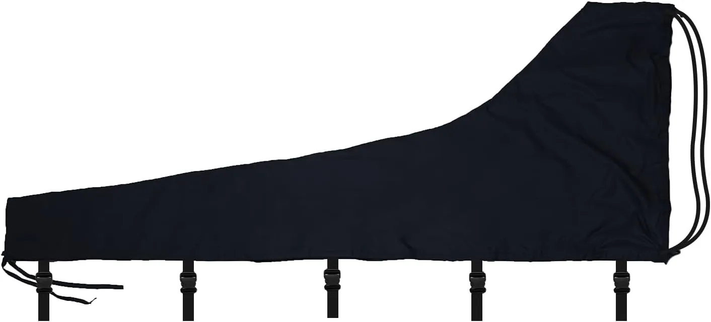 Mainsail Boom Cover, 600D Thickened Sailboat Mainsail Waterproof Cover, Protection from UV Radiation, for 12'-13' mainsails (Black)