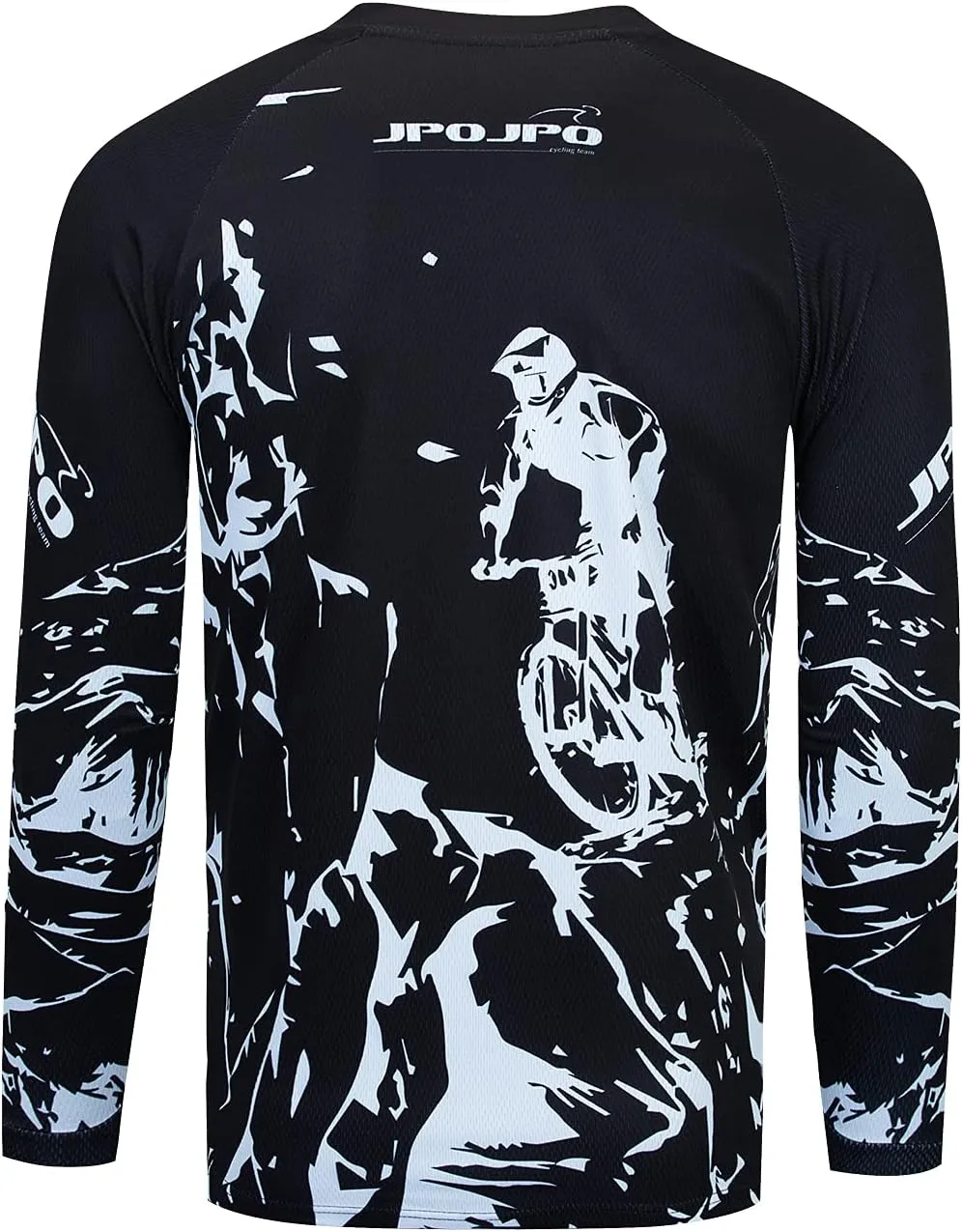 Men's Mountain Bike Jersey Long Sleeve Off-Road Clothing Downhill&Motocross Shirts Breathable/Moisture-Wicking Tops