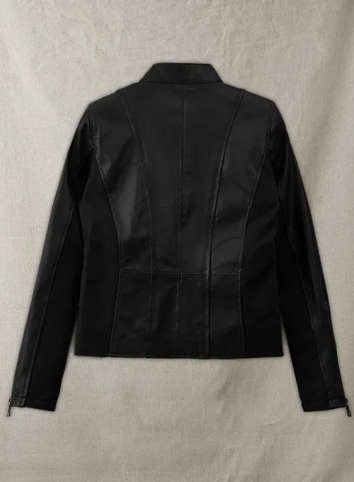 MILA KUNIS STYLISH LEATHER JACKET