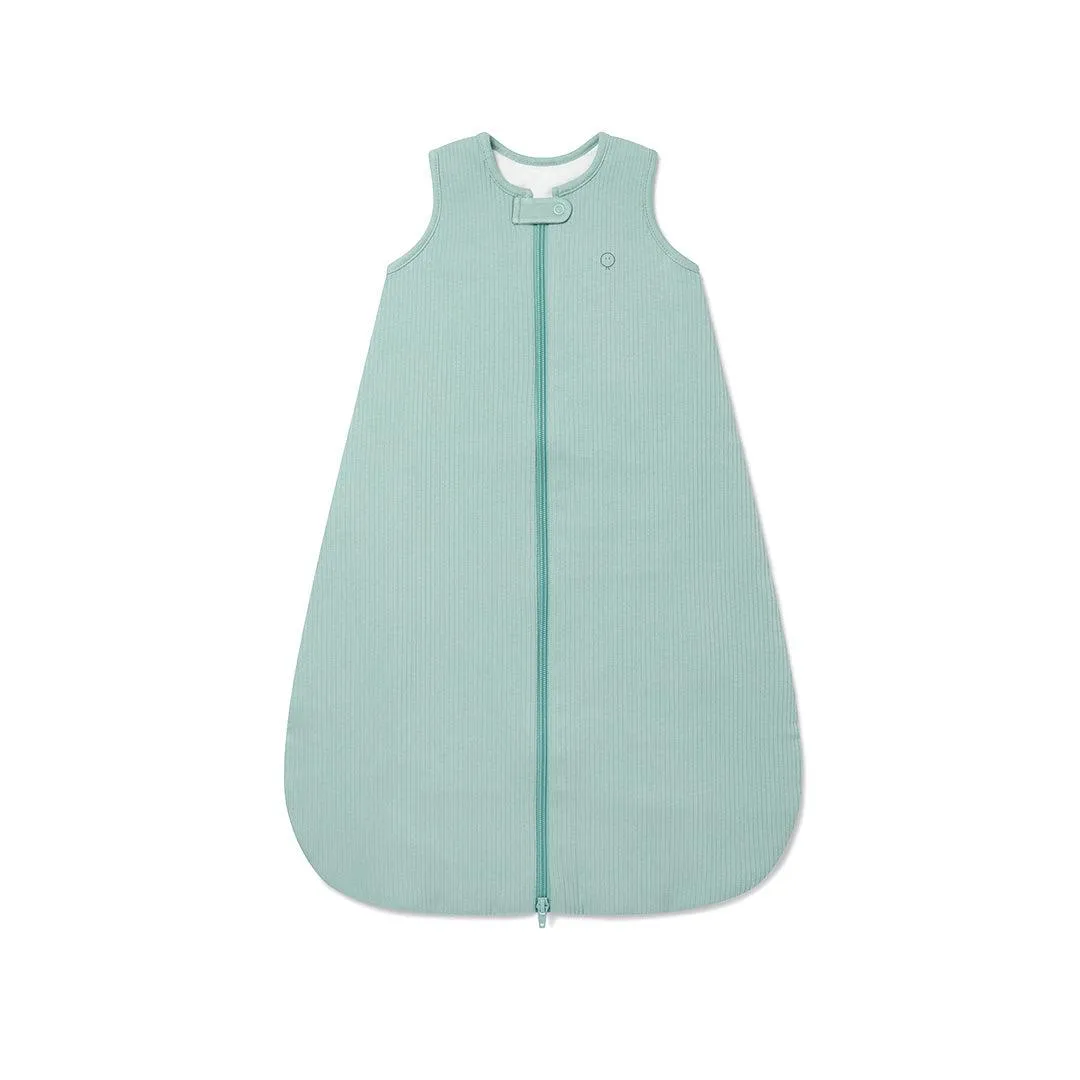 MORI Ribbed Front Opening Year Round Sleeping Bag 1.5 TOG - Mint