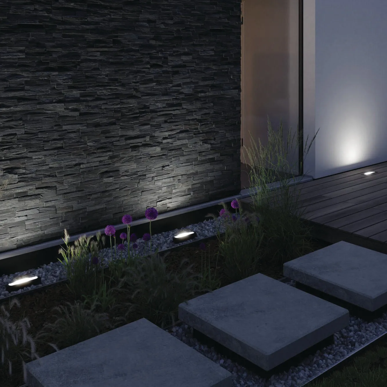 Outdoor Ito 6W LED Wall Washer Light in Anthracite