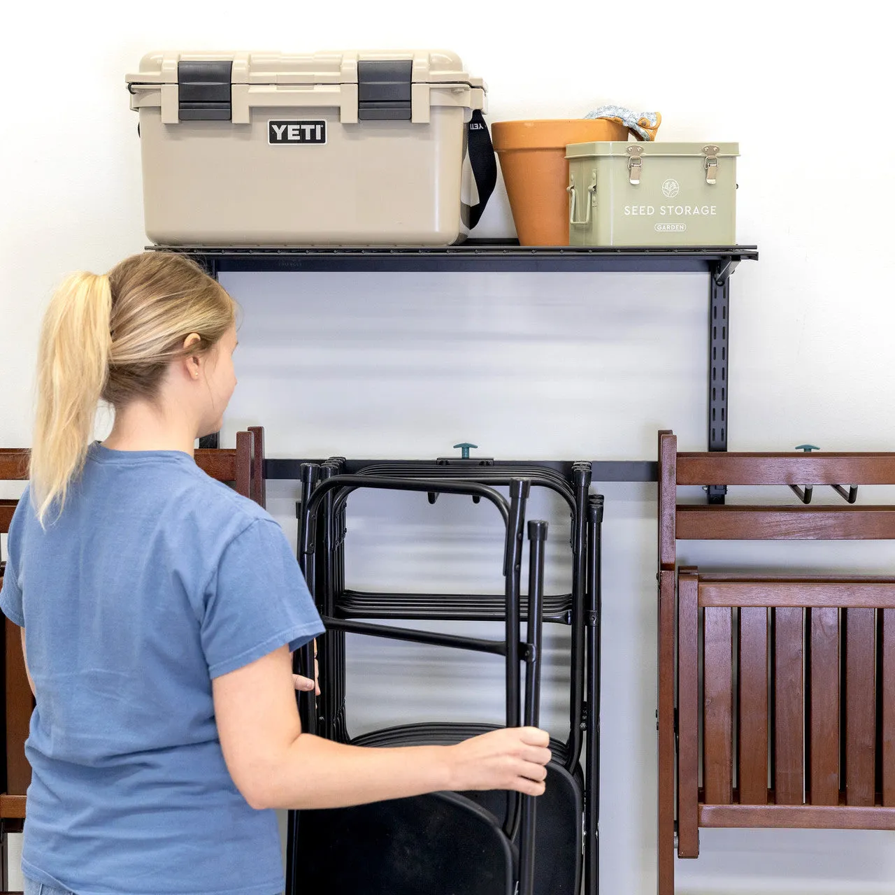 OUTLET | G-Chair   Shelf | Adjustable Wall Storage System | Holds 300 lbs