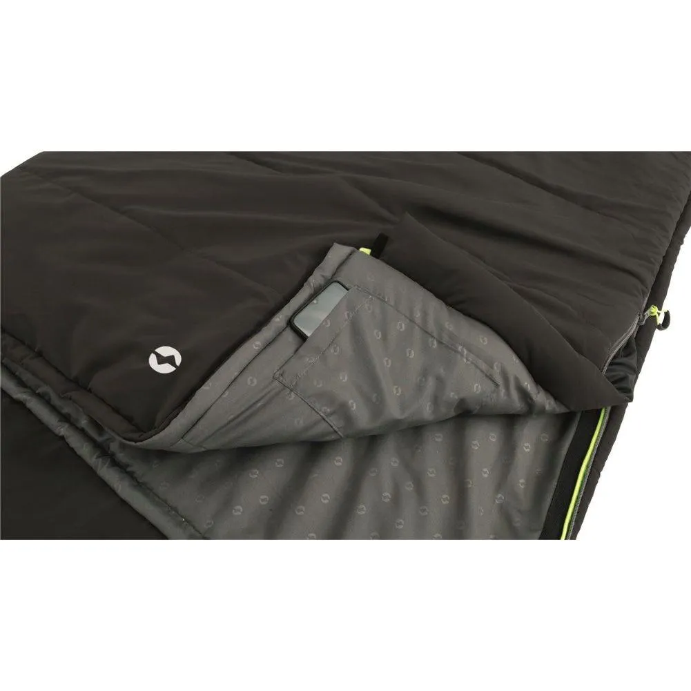 Outwell Contour Sleeping Bag - Right Zip (Midnight Black)