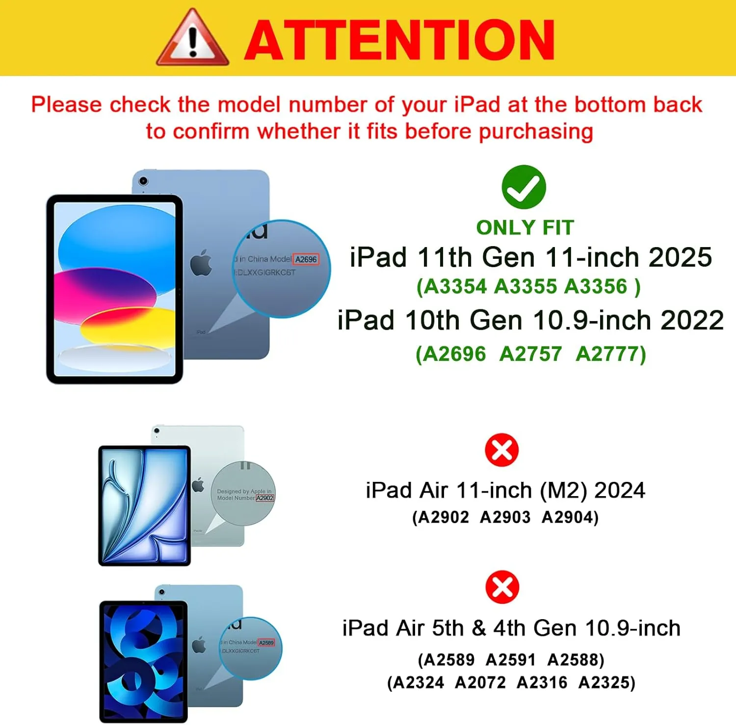 ProCase Screen Protector for iPad A16 2025 11th/10th 2022 Generation (11-inch/10.9), HD Clear Tempered Glass Film Guard -2 Pack
