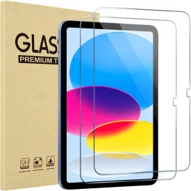 ProCase Screen Protector for iPad A16 2025 11th/10th 2022 Generation (11-inch/10.9), HD Clear Tempered Glass Film Guard -2 Pack