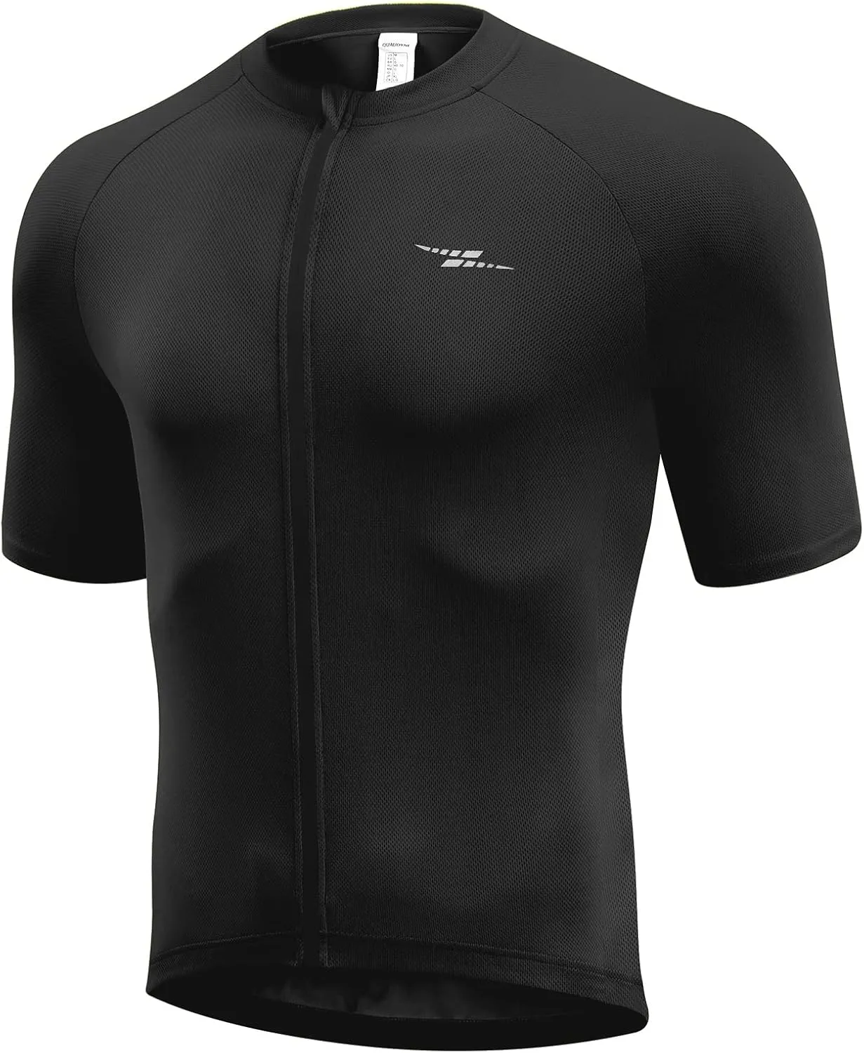 Przewalski Men's Cycling Jersey Bike Short Sleeve Full Zipper Bicycle Biking Shirts with 3 Rear Pockets Breathable