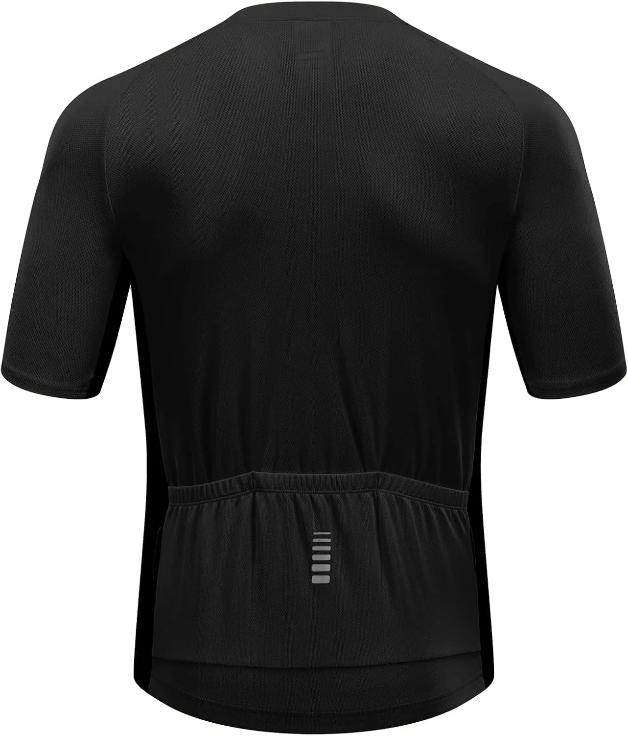 Przewalski Men's Cycling Jersey Bike Short Sleeve Full Zipper Bicycle Biking Shirts with 3 Rear Pockets Breathable
