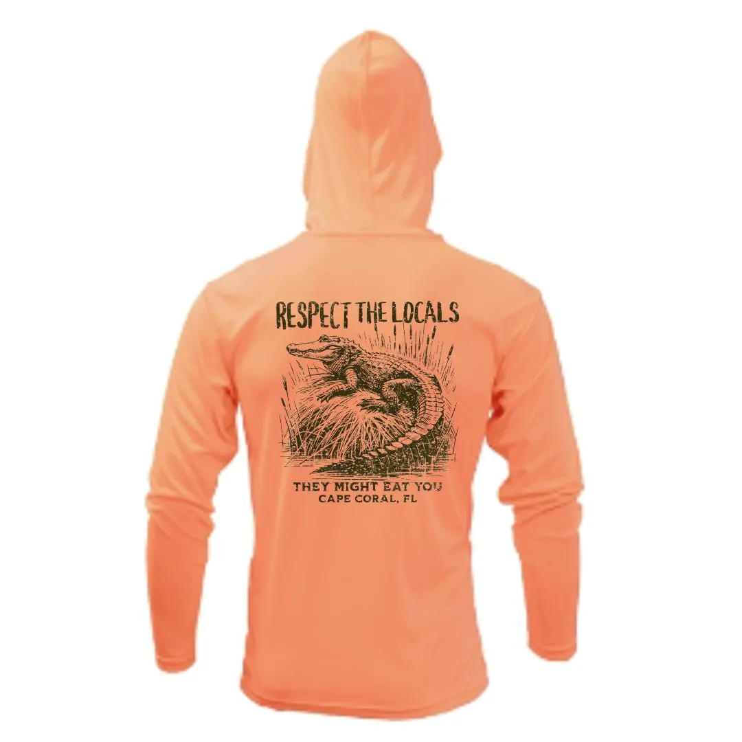 Respect the Locals Alligator Sun Shirt - UPF50 Sun Protection Tee
