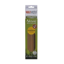 SANDALWOOD INCENSE STICKS WITH CITRONELLA & FRANGIPANI OIL 12PACK