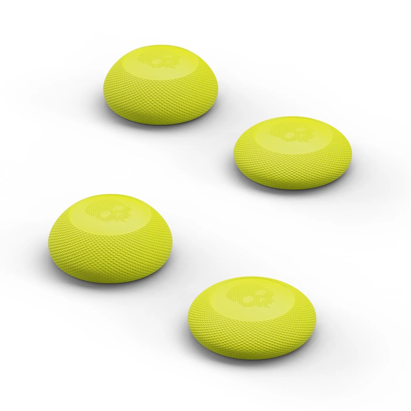 Skull & Co. Convex Thumb Grips Set: Skin, CQC Joystick Cap Analog Stick Cover for Xbox [XSX/XB1] Controller- Neon Yellow, 2 Pairs (4pcs)