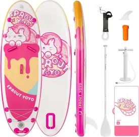 Spatium Kids Stand Up Paddle Board with Inflatable SUP Accessories, Durable, Lightweight, Wide Stable Design, Non-Slip Comfort Deck,Inflatable Paddle Board for Kid & Youth