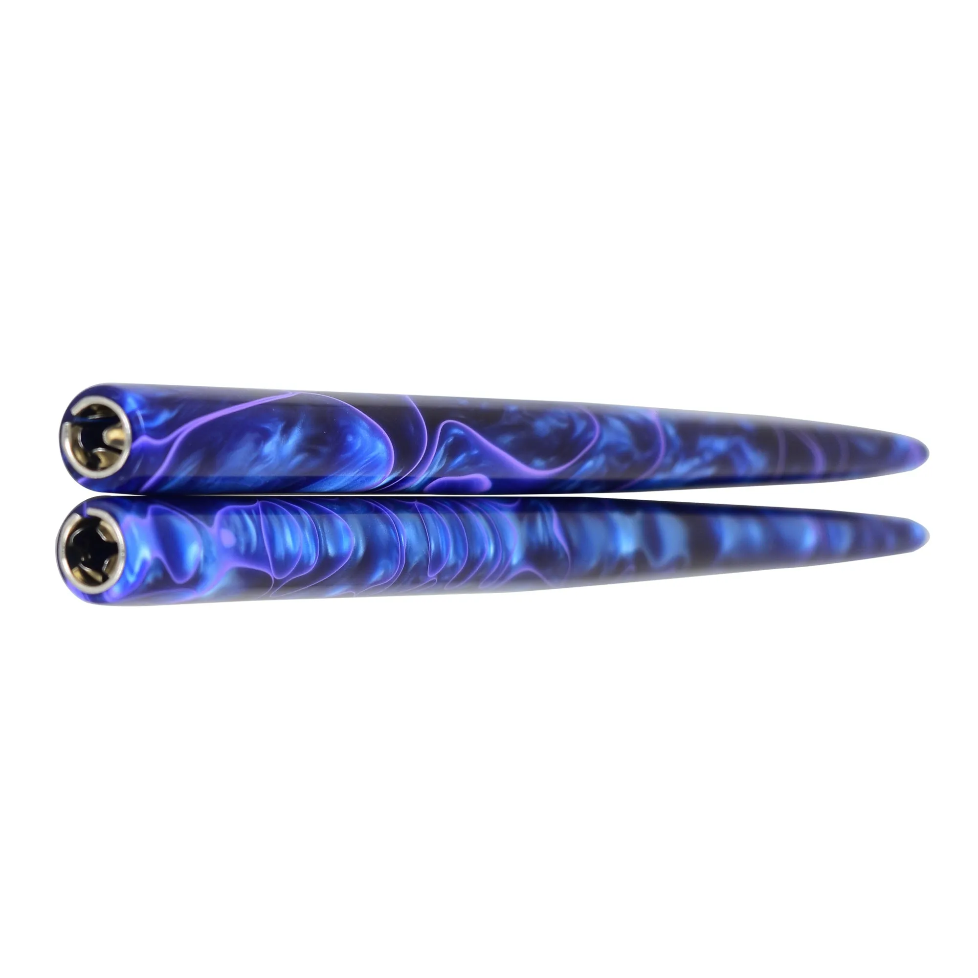 Straight Penholder -  NavyBlue-Black Swirl