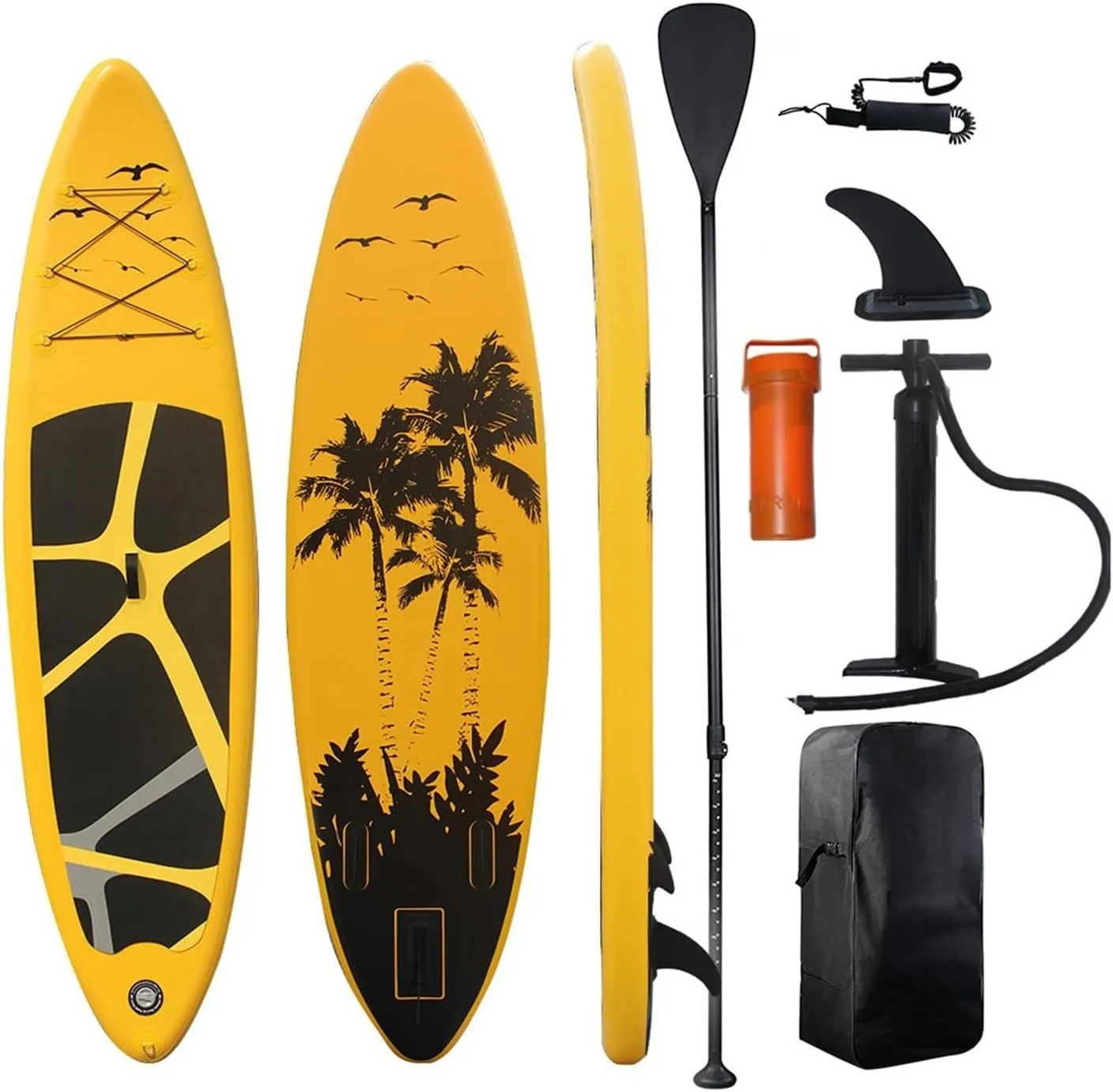 Surfboard Inflatable Water Surf Board PVC Material EVA Ant-Skid Pad Outdoor Paddle Board Adult Sup Balance Surfboard Outdoor Recreation