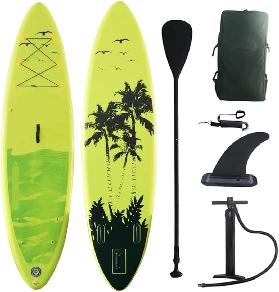Surfboard Inflatable Water Surf Board PVC Material EVA Ant-Skid Pad Outdoor Paddle Board Adult Sup Balance Surfboard Outdoor Recreation