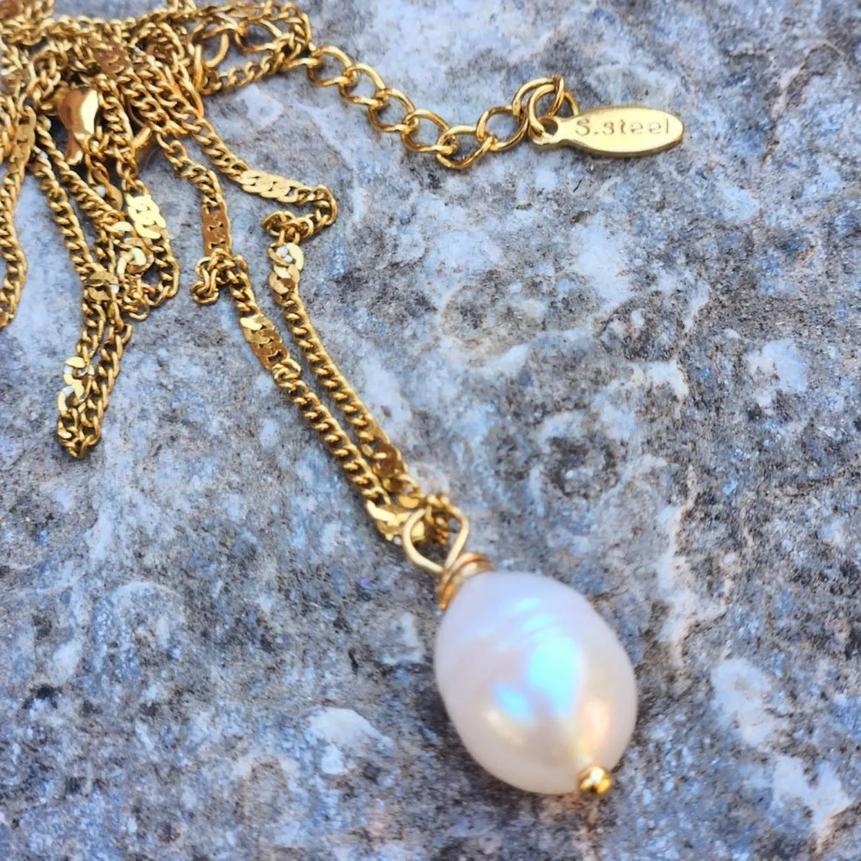SWEET PEARL WATERPROOF 18K NECKLACE